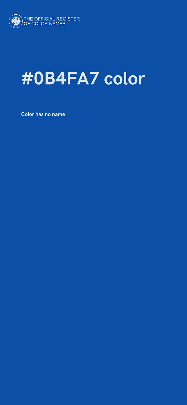 #0B4FA7 color image