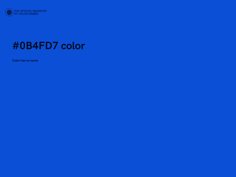 #0B4FD7 color image