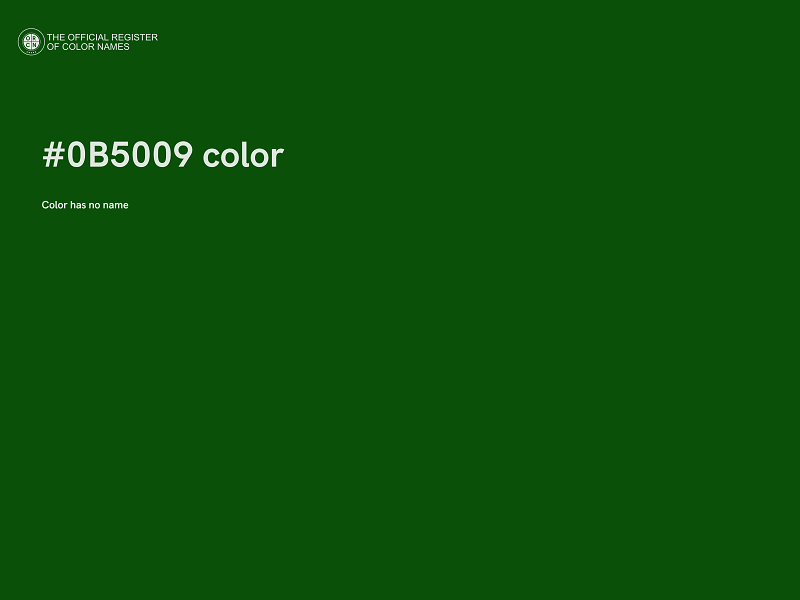 #0B5009 color image