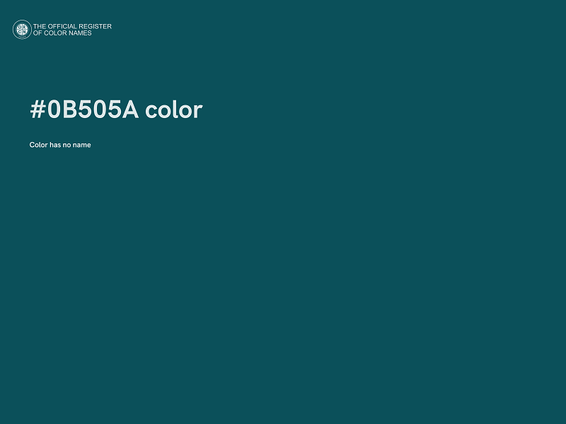 #0B505A color image