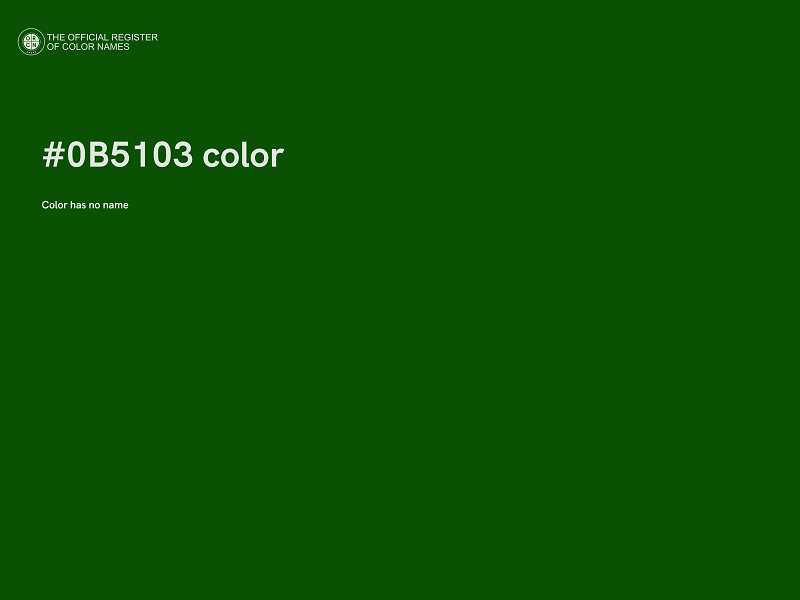 #0B5103 color image