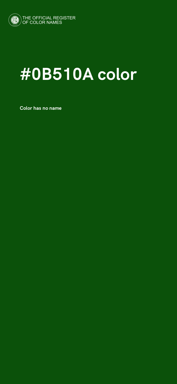 #0B510A color image