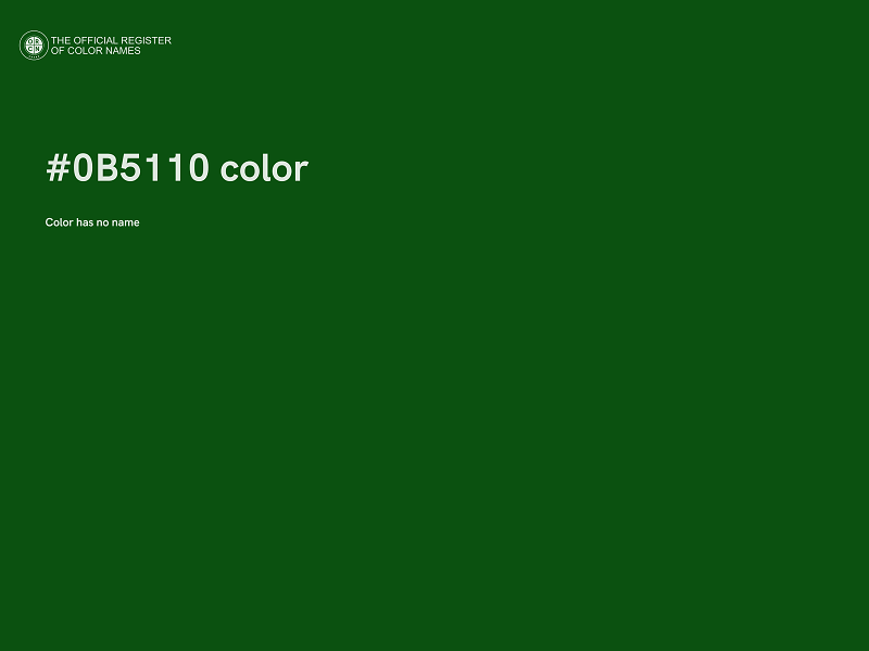 #0B5110 color image