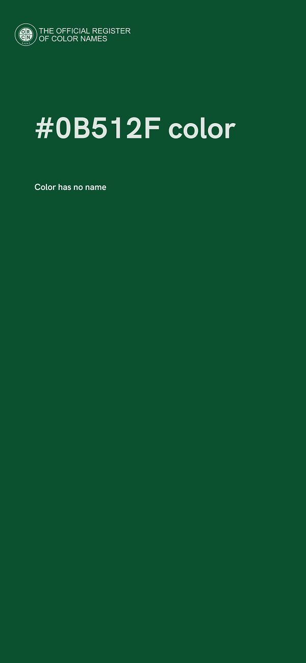 #0B512F color image