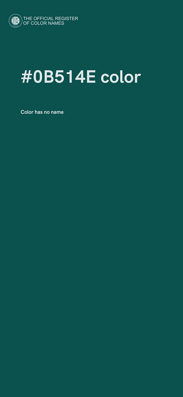 #0B514E color image