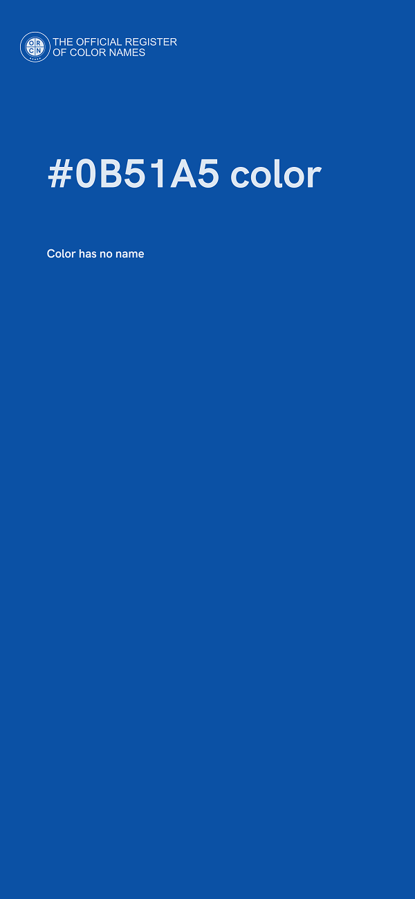 #0B51A5 color image