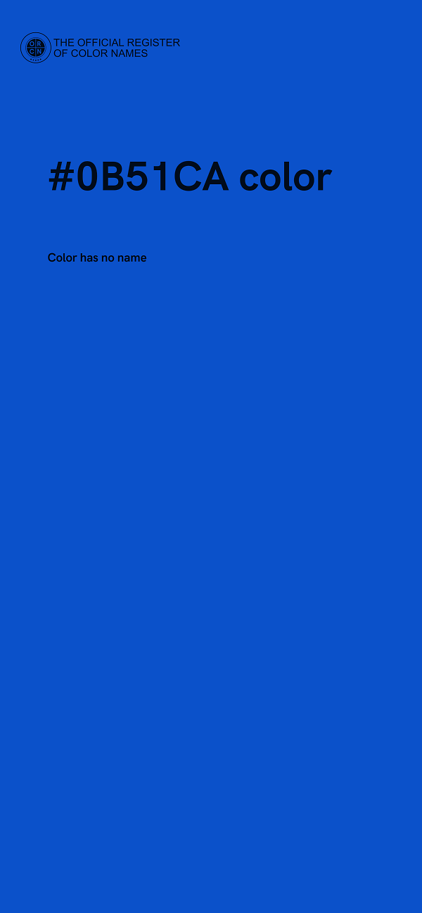 #0B51CA color image