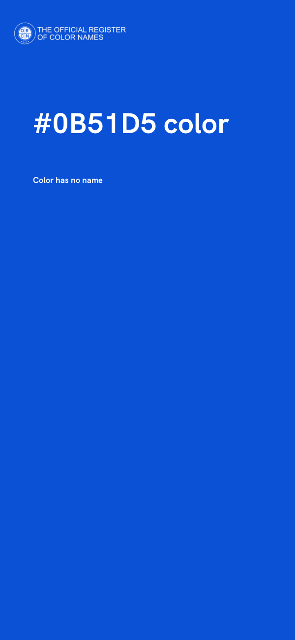 #0B51D5 color image