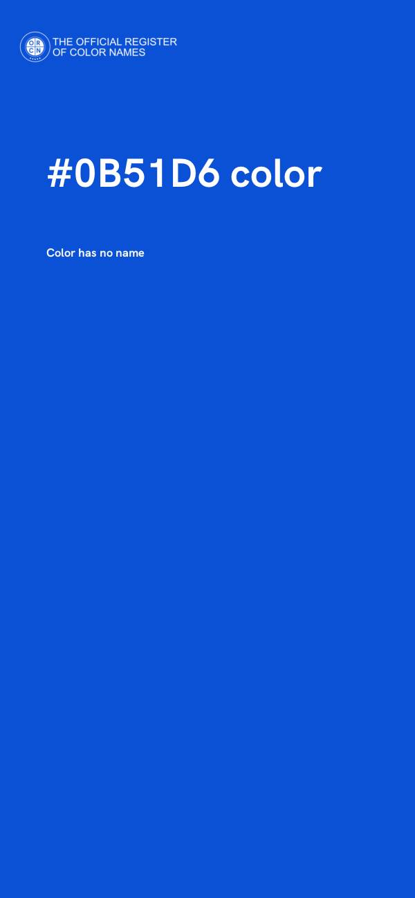#0B51D6 color image