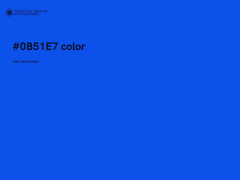#0B51E7 color image