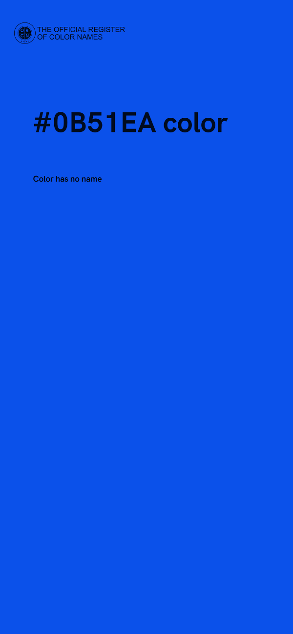 #0B51EA color image