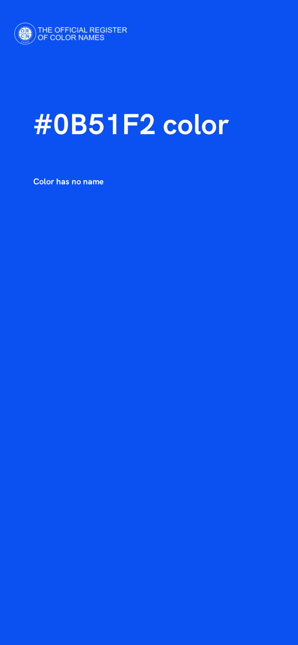 #0B51F2 color image