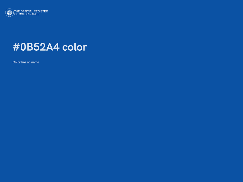 #0B52A4 color image