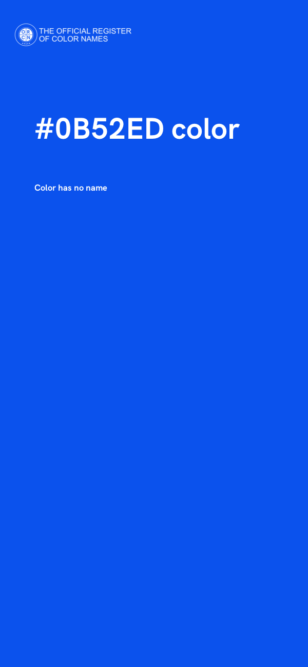 #0B52ED color image