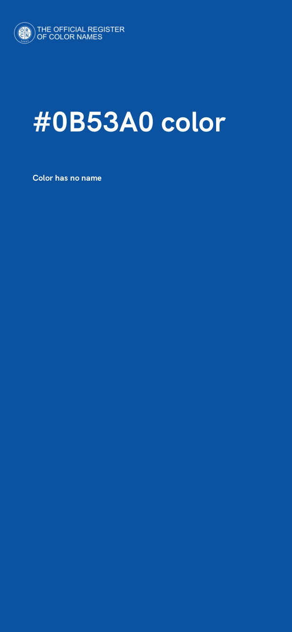 #0B53A0 color image