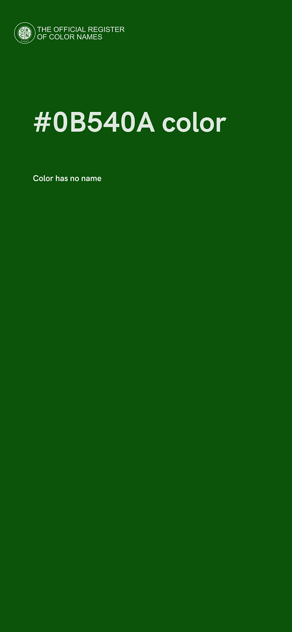 #0B540A color image