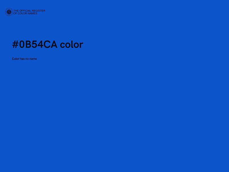 #0B54CA color image