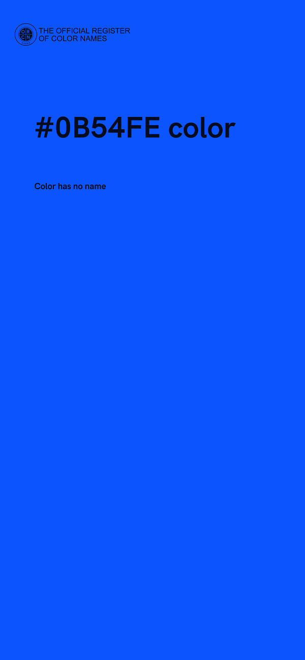#0B54FE color image