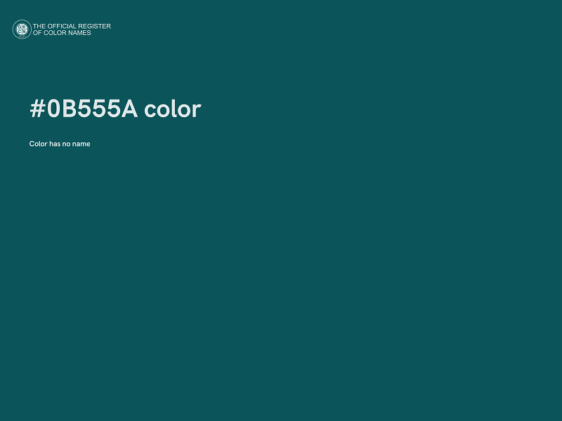 #0B555A color image