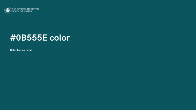#0B555E color image