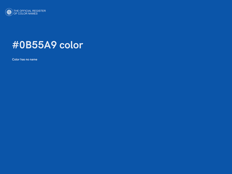 #0B55A9 color image