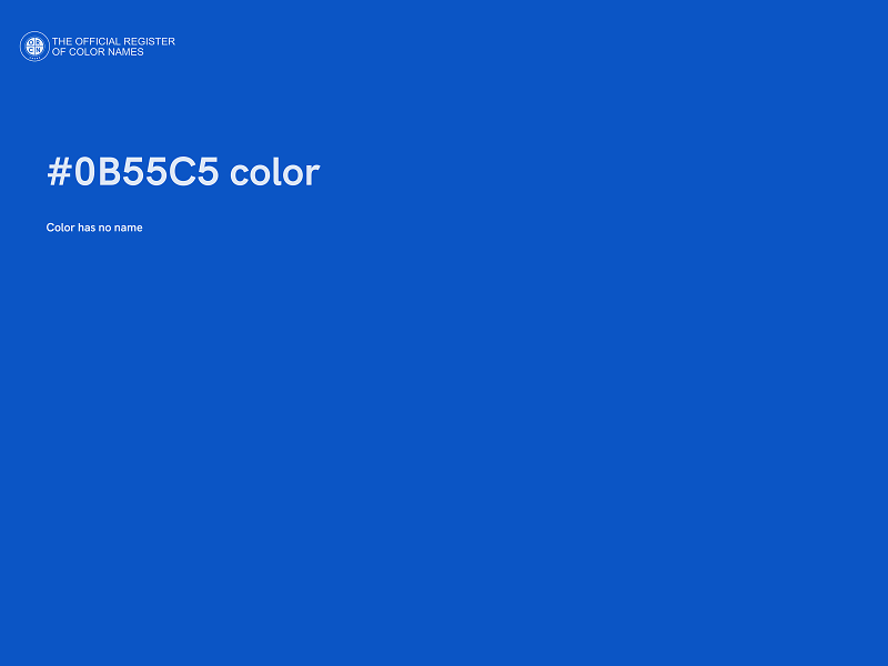 #0B55C5 color image