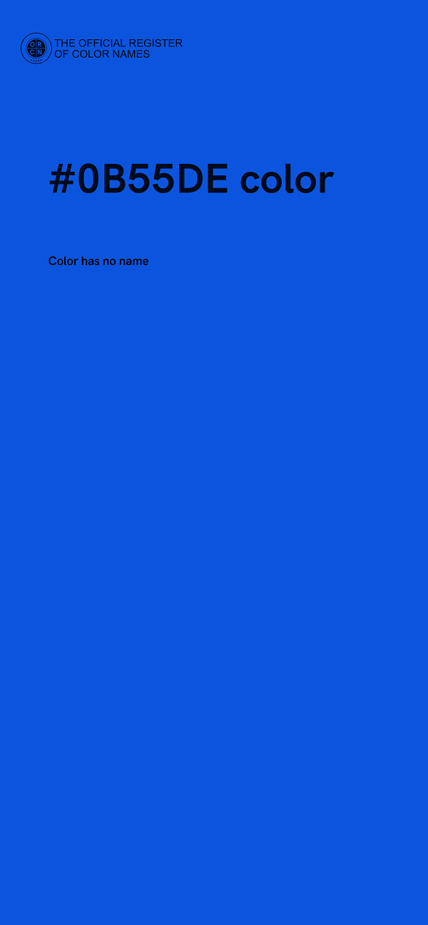 #0B55DE color image