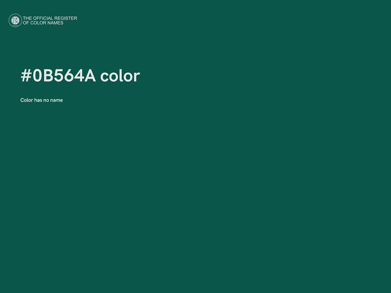 #0B564A color image