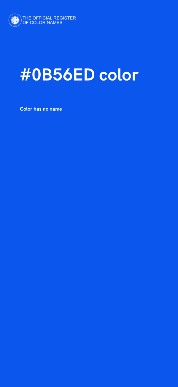 #0B56ED color image