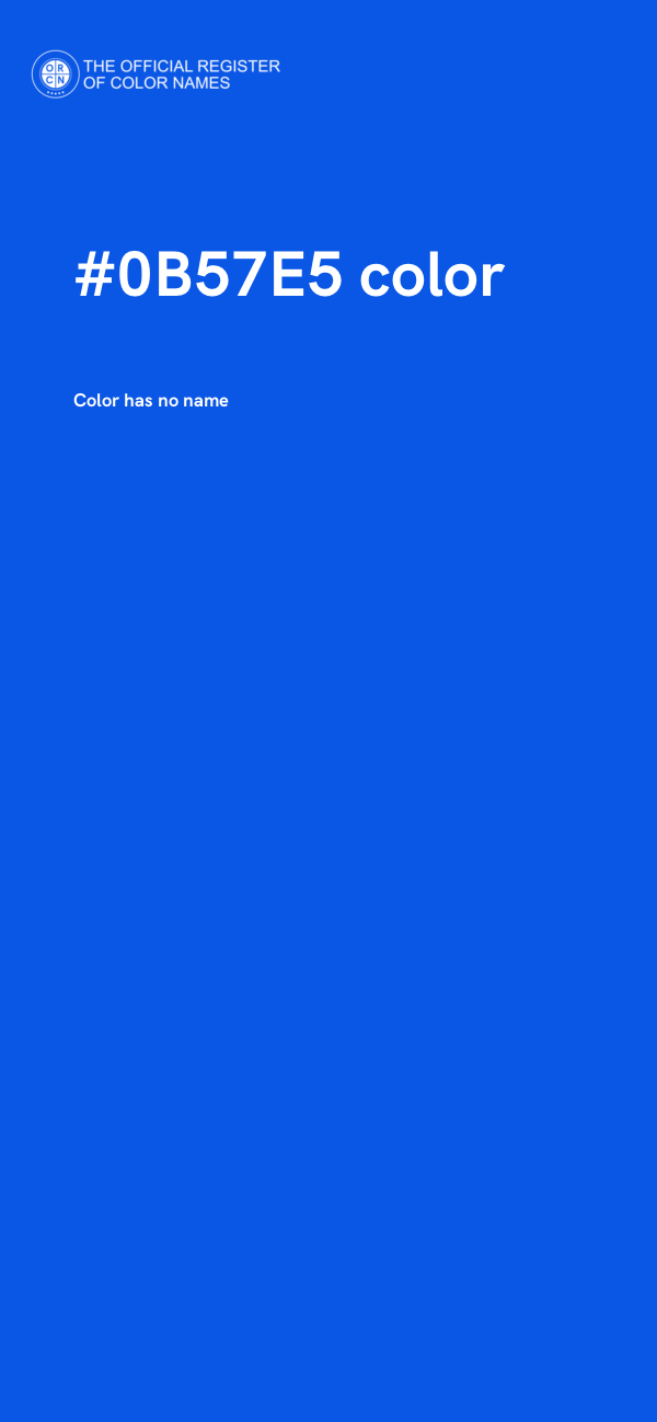 #0B57E5 color image