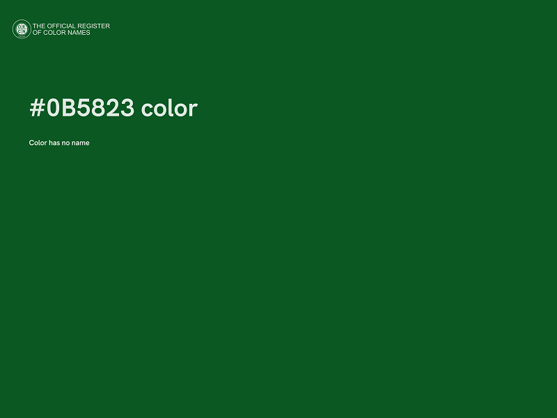 #0B5823 color image
