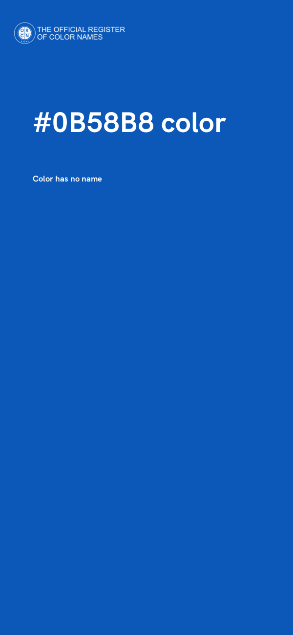 #0B58B8 color image