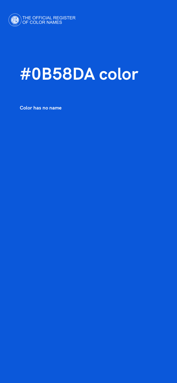 #0B58DA color image