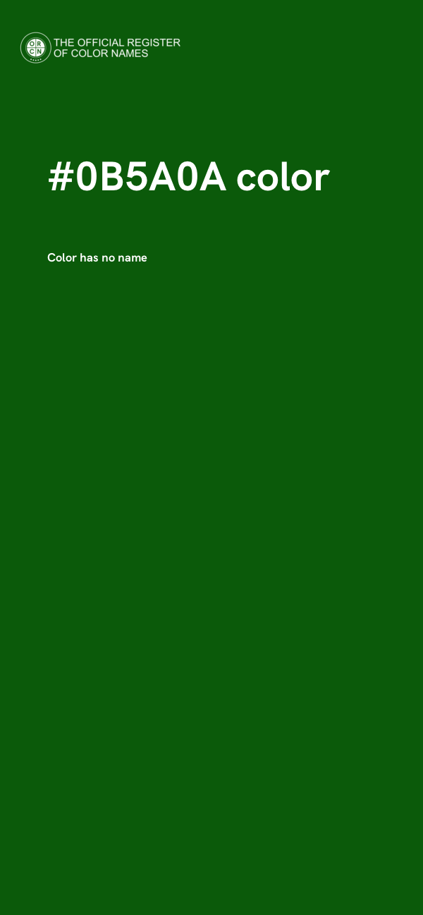#0B5A0A color image