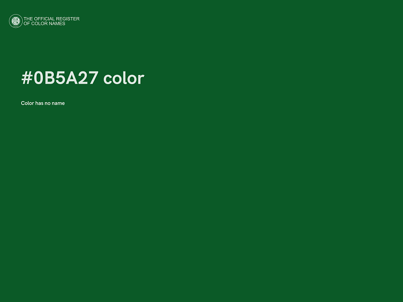 #0B5A27 color image