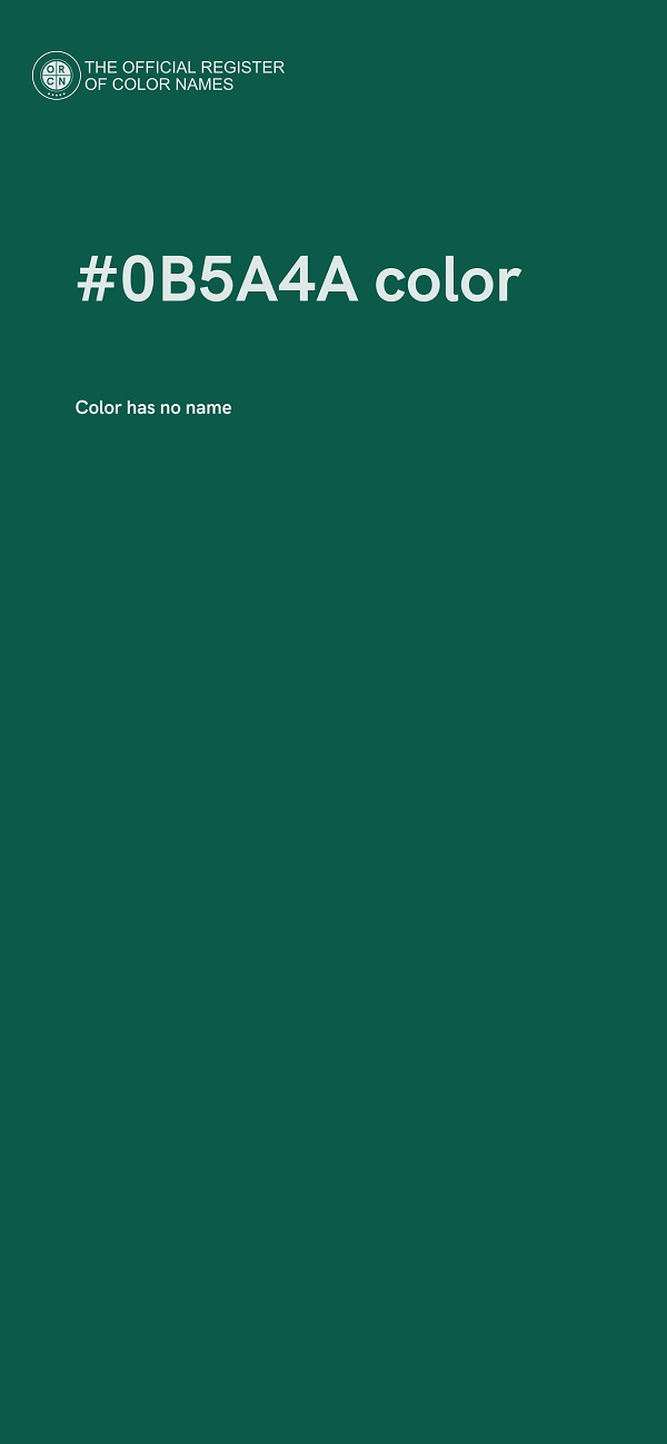 #0B5A4A color image