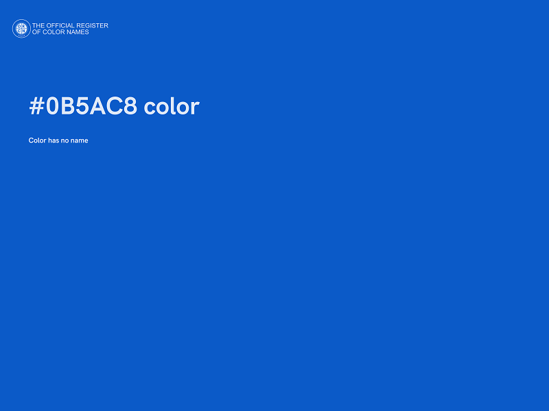 #0B5AC8 color image