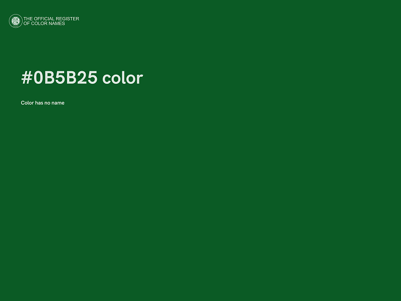 #0B5B25 color image