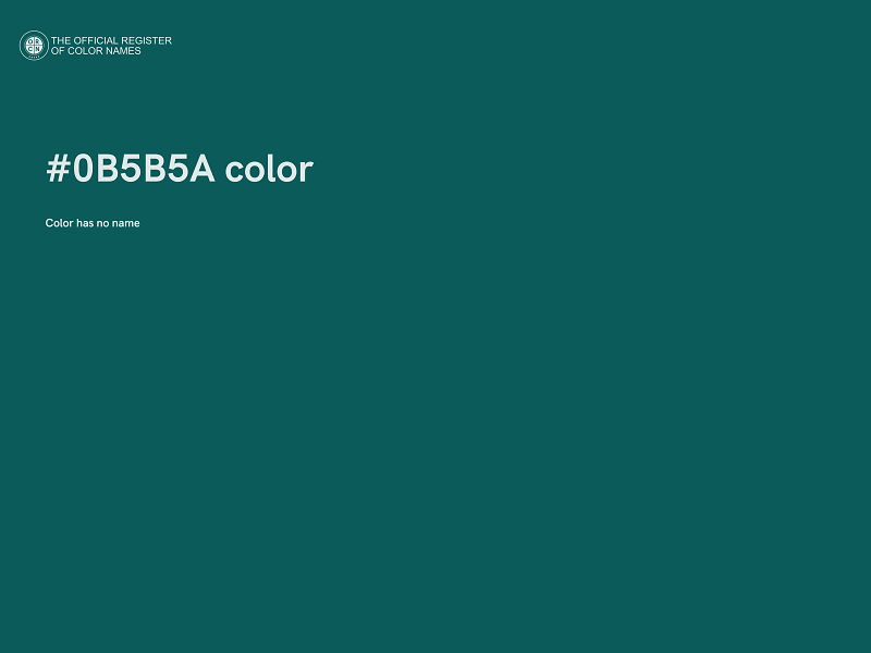 #0B5B5A color image