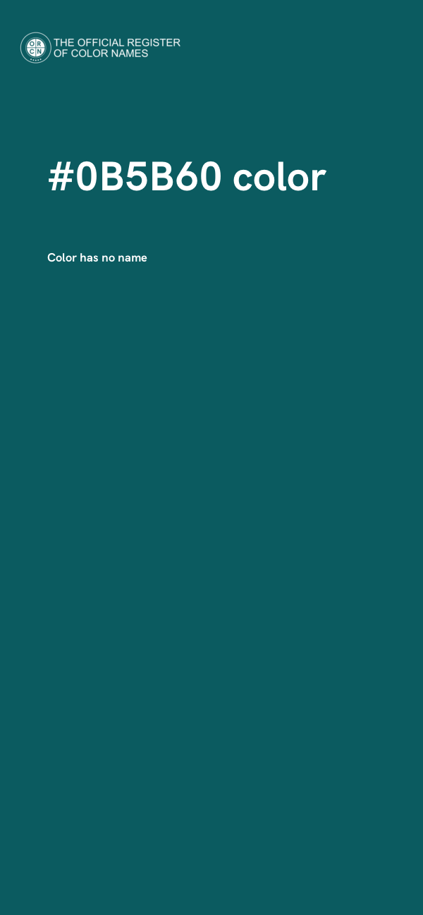 #0B5B60 color image