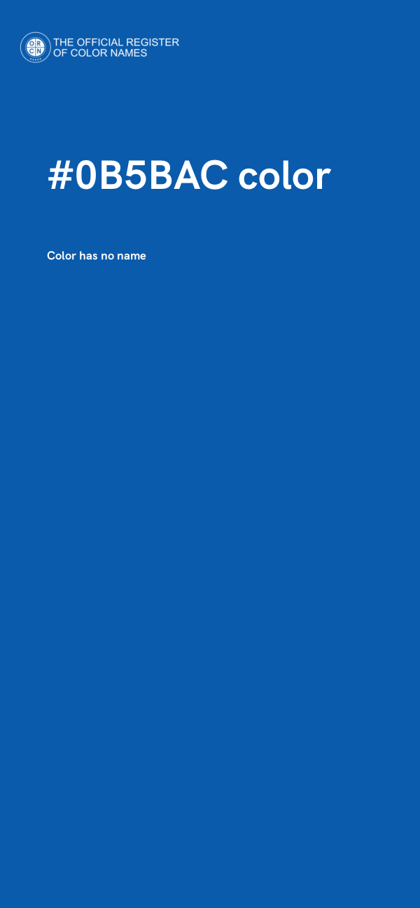 #0B5BAC color image