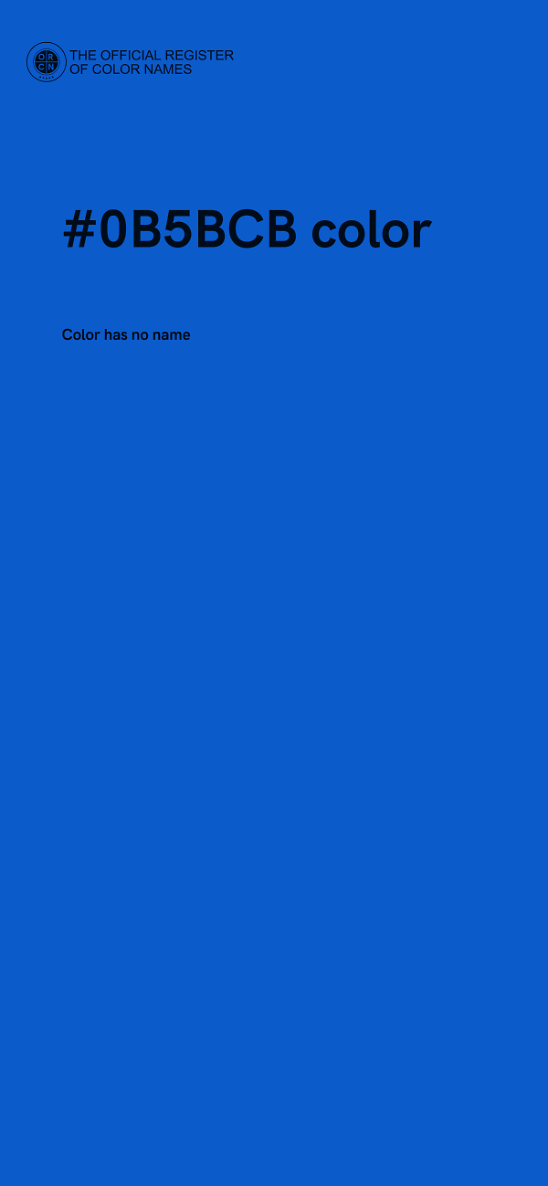 #0B5BCB color image