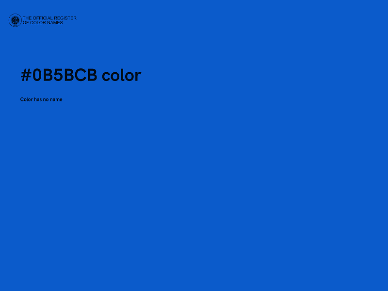#0B5BCB color image