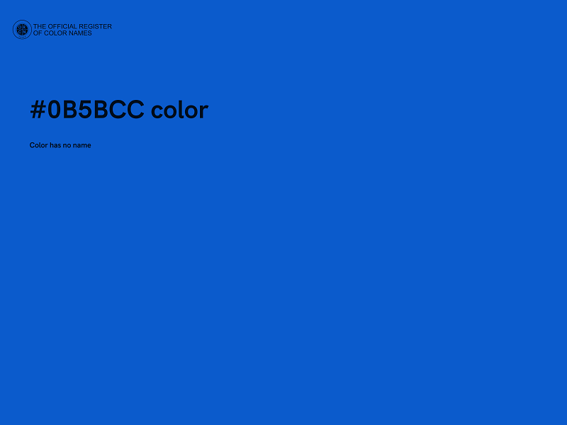#0B5BCC color image