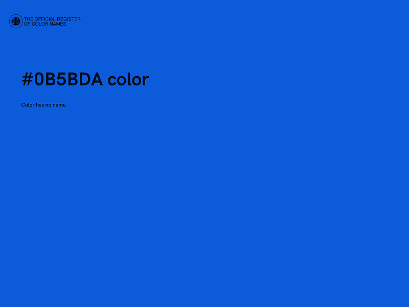 #0B5BDA color image