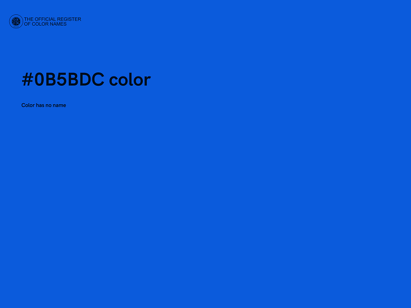 #0B5BDC color image