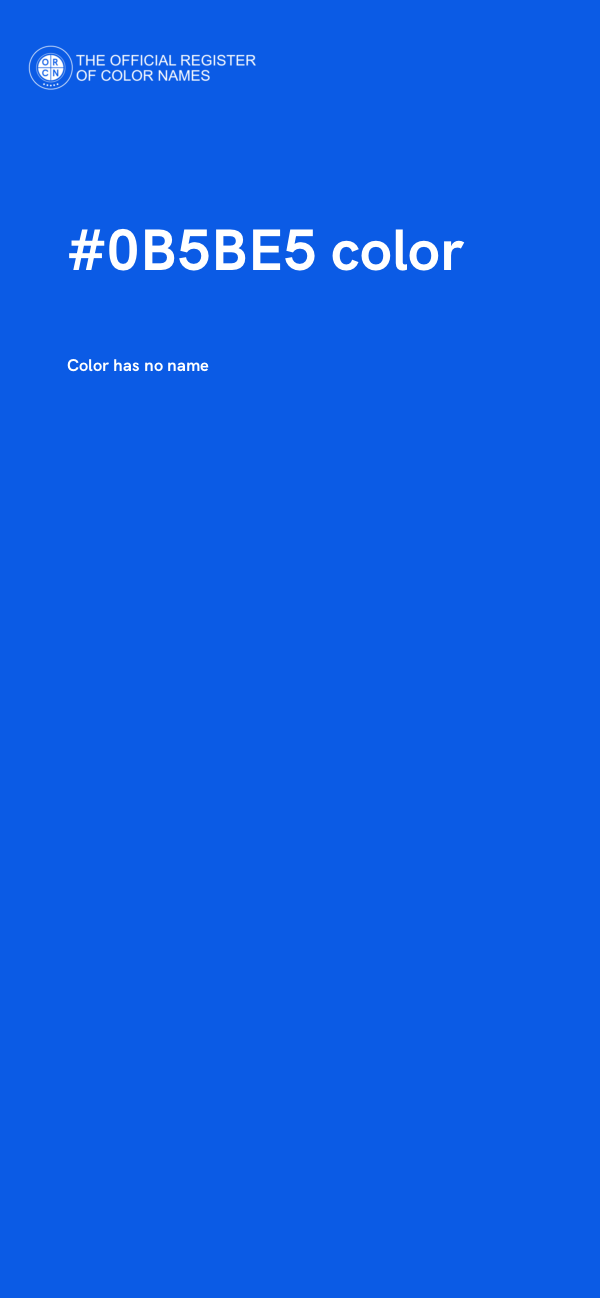 #0B5BE5 color image