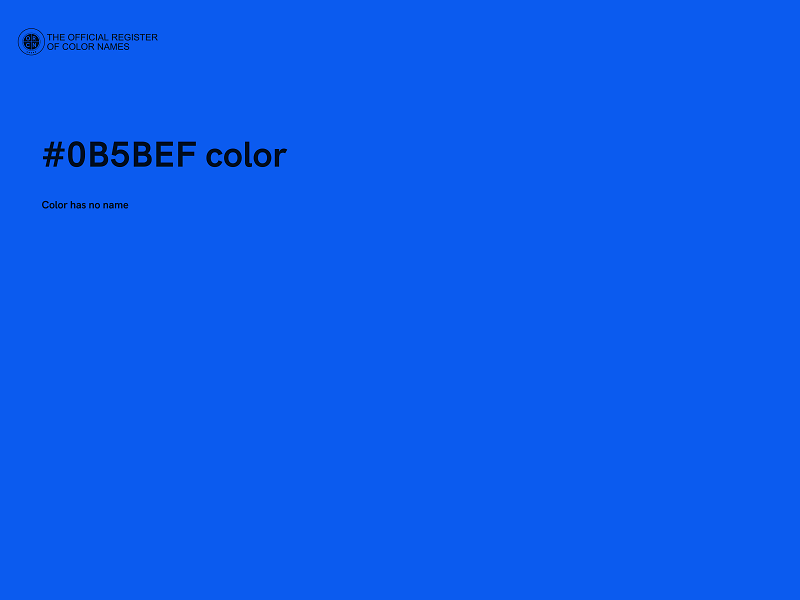 #0B5BEF color image