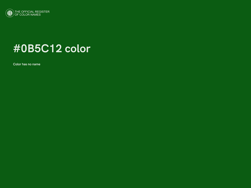 #0B5C12 color image