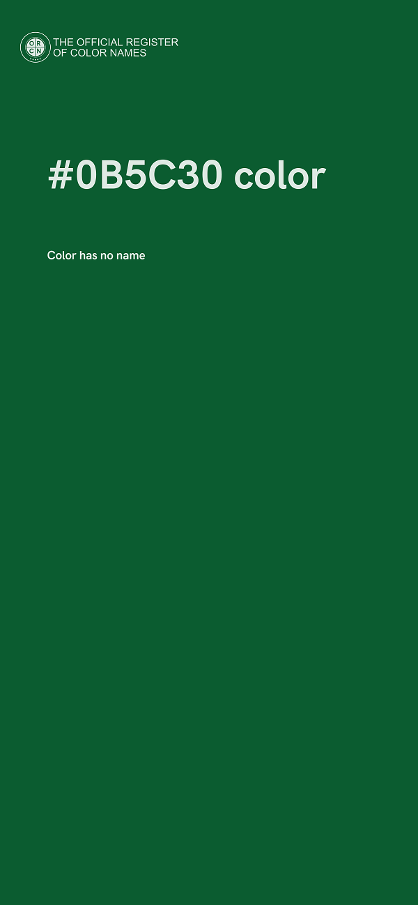 #0B5C30 color image